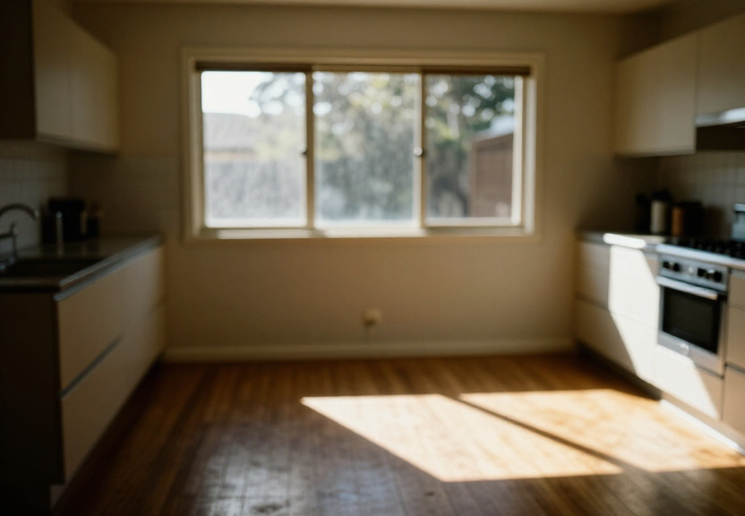 Clean kitchen with no visible ants after treatment