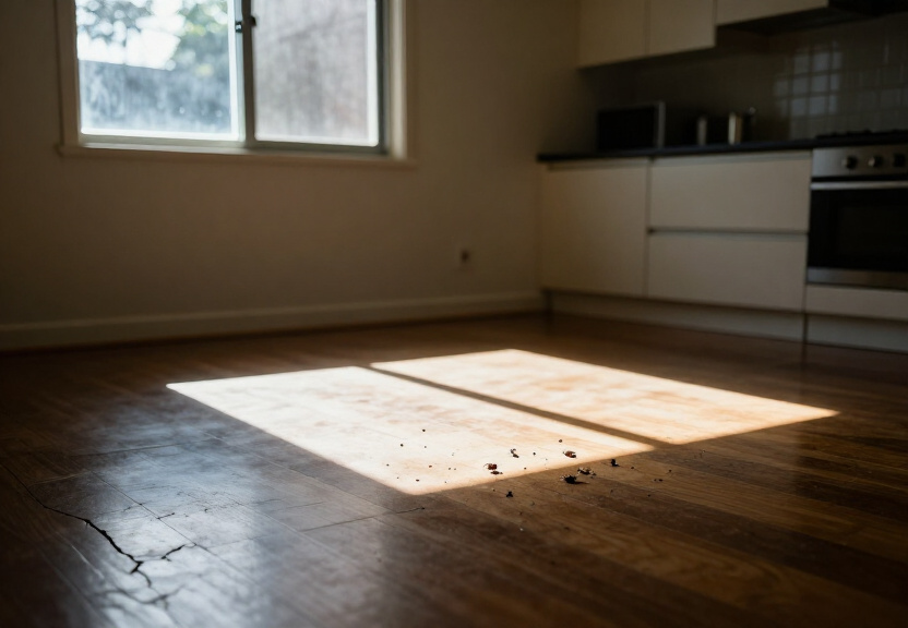 Termite damage in a St Peters home before treatment